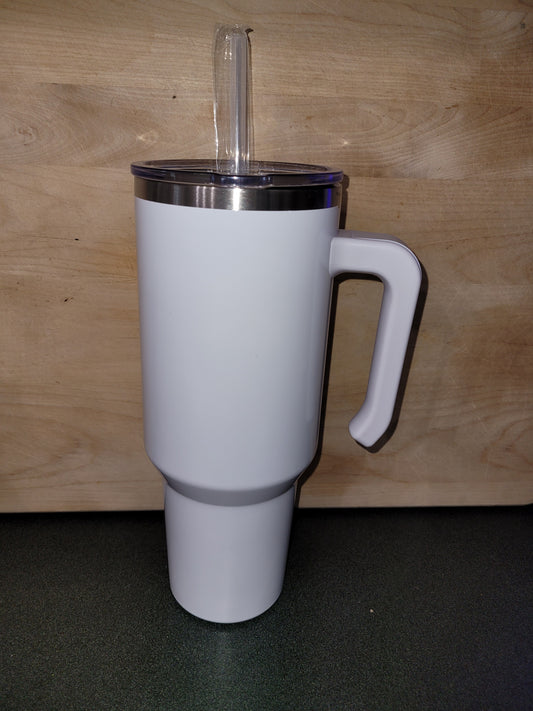 40 oz Handle Tumbler. $40.